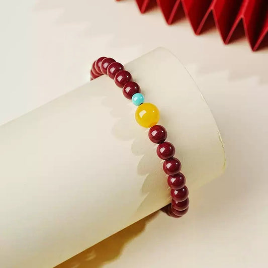 Eastculture Orange-blue cinnabar Bracelet - Feng shui metaphysics