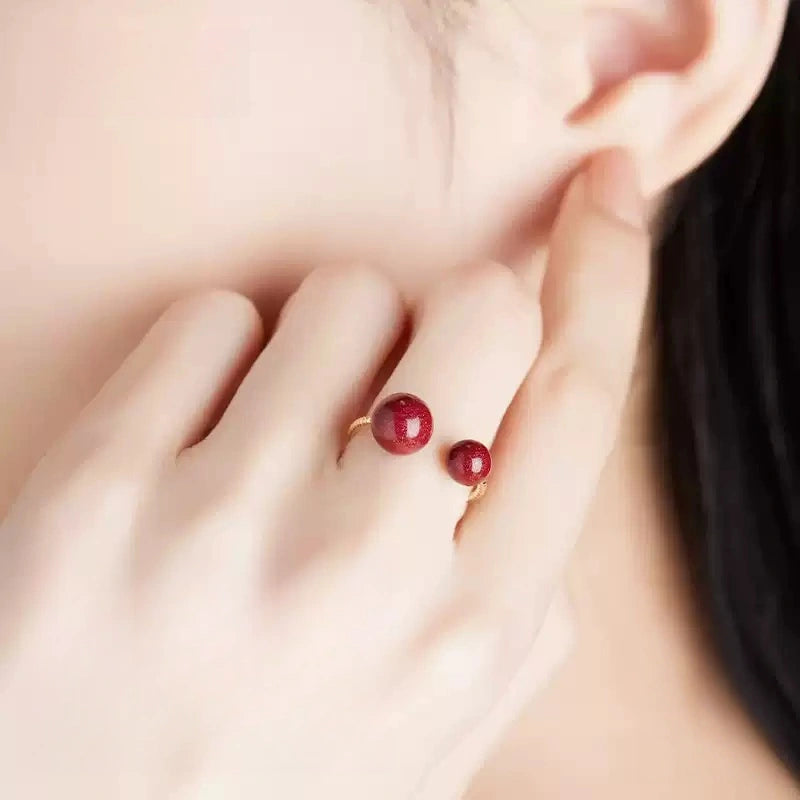 Eastculture Double beads Ring - Increase wealth