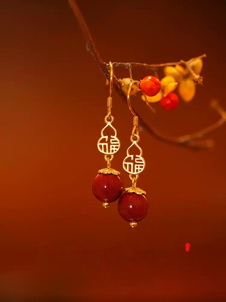 Eastculture Red Lanterns Earrings - Wealth Magnet