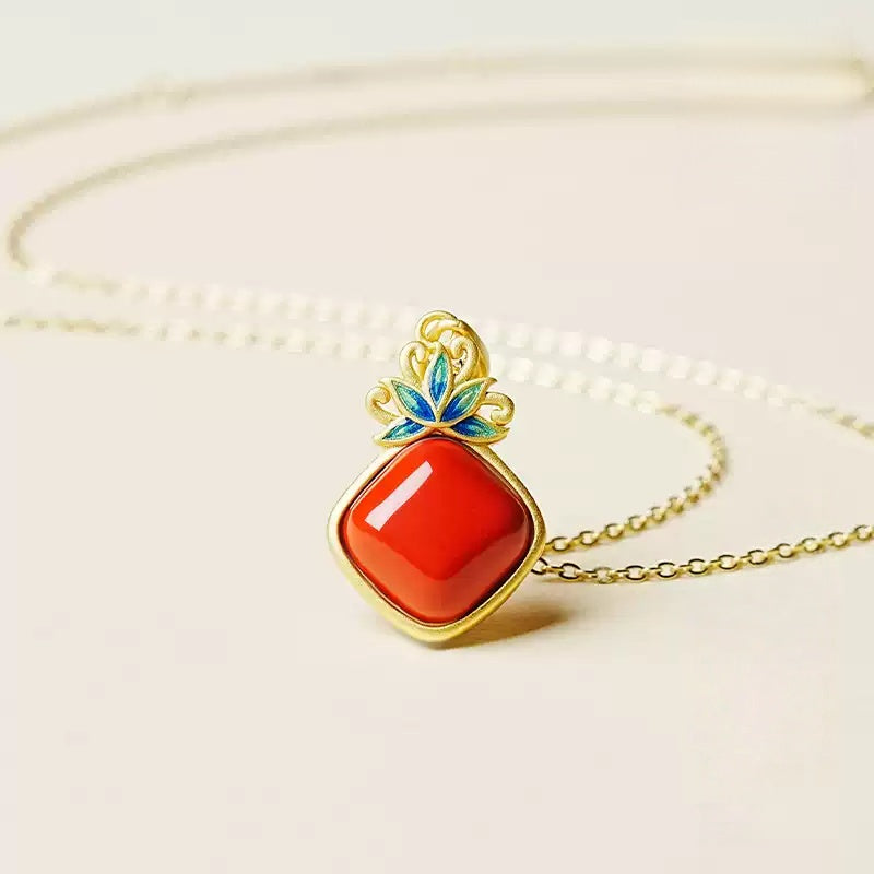 Eastculture Peacock Eye Necklace - Health & Longevity Blessing