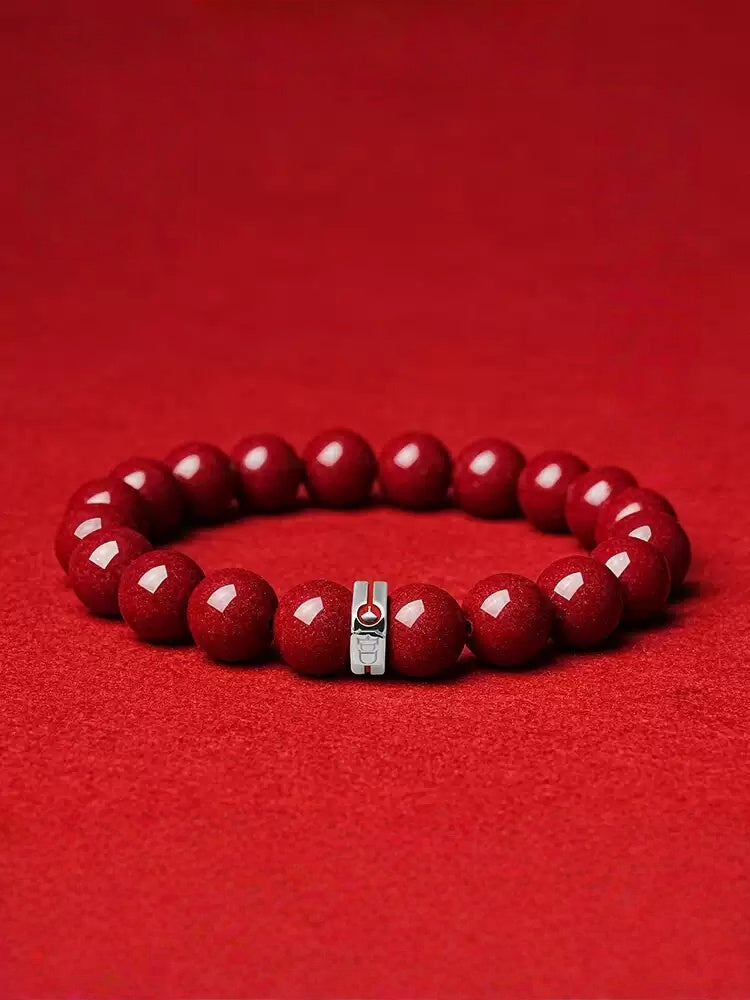 Eastculture Two-color palace cinnabar Bracelet - Feng shui metaphysics