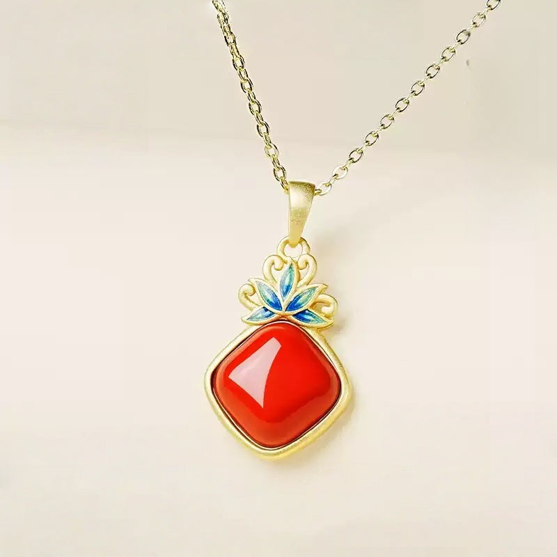 Eastculture Peacock Eye Necklace - Health & Longevity Blessing