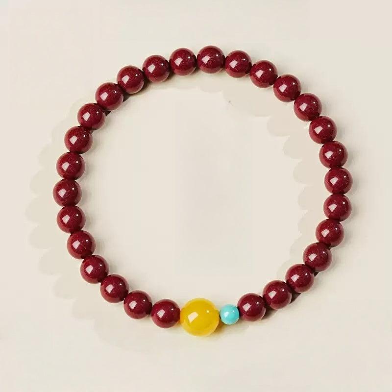 Eastculture Orange-blue cinnabar Bracelet - Feng shui metaphysics