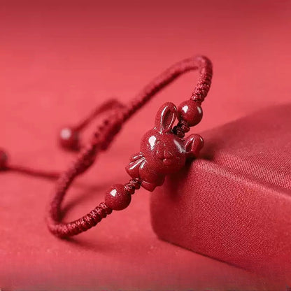 Eastculture Red Rope White Rabbit Bracelet - Increase Luck