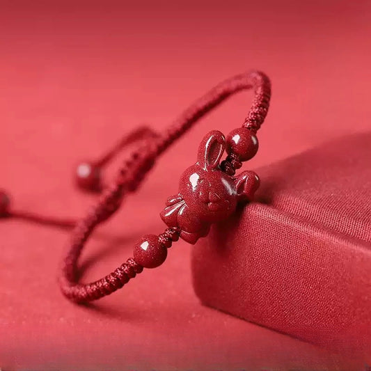 Eastculture Red Rope White Rabbit Bracelet - Increase Luck