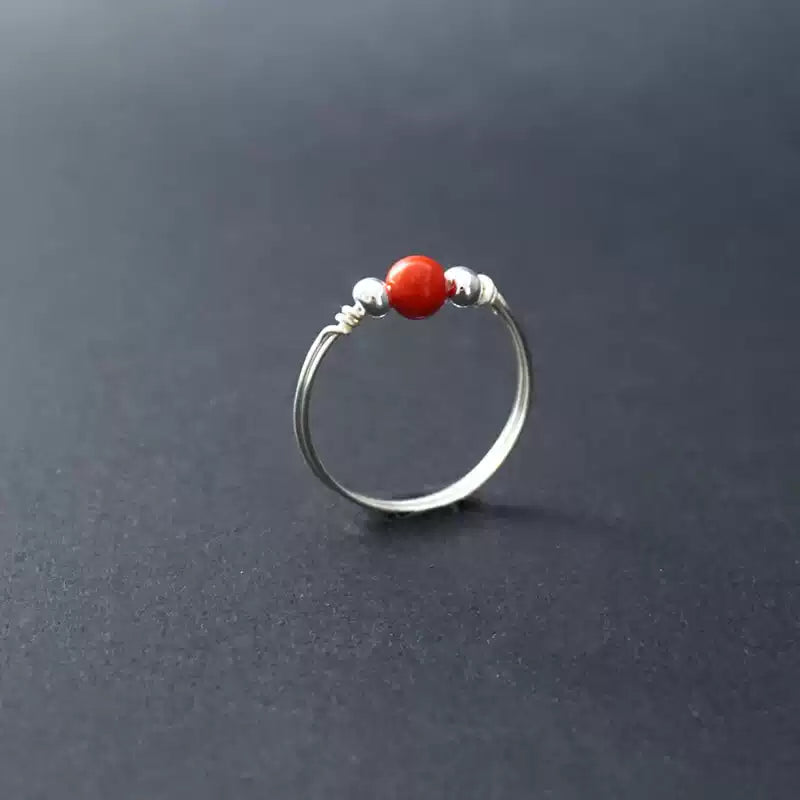 Eastculture Silver Ruby Ring  - Break Negative Cycles