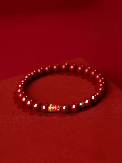 Eastculture Gold carp beads Bracelet - Remove Bad Luck