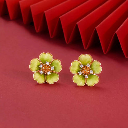 Eastculture  Yellow petals earrings