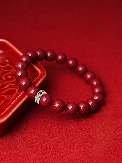 Eastculture Two-color palace cinnabar Bracelet - Feng shui metaphysics