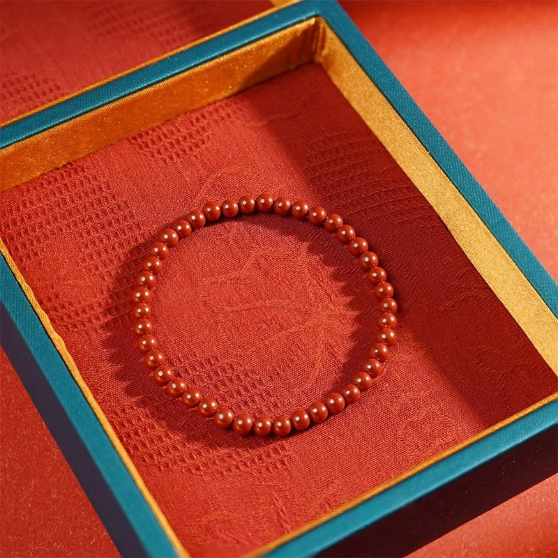 Eastculture Large cinnabar Bracelet - Health & Longevity Blessing