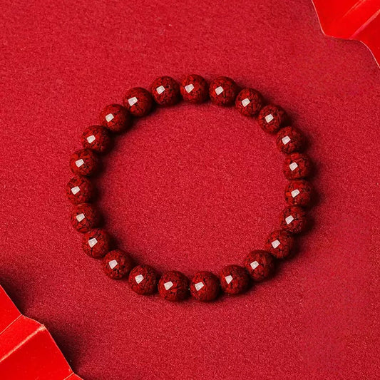 Eastculture Exploding Cinnabar Bracelet - Increase Luck