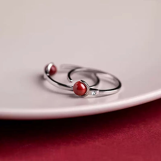 Eastculture Fine silver ruby Ring - Increase wealth