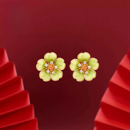 Eastculture  Yellow petals earrings