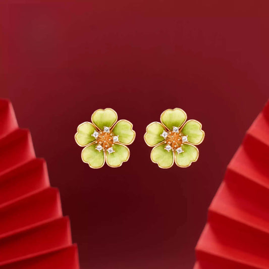 Eastculture  Yellow petals earrings