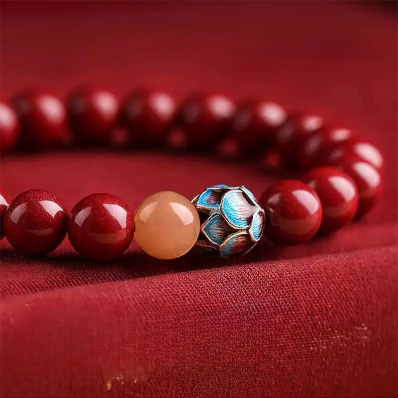 Eastculture Blue Lotus Bracelet - Health & Longevity Blessing