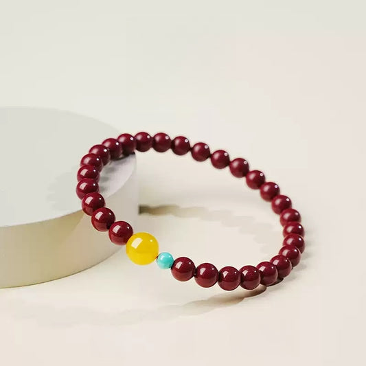 Eastculture Orange-blue cinnabar Bracelet - Feng shui metaphysics