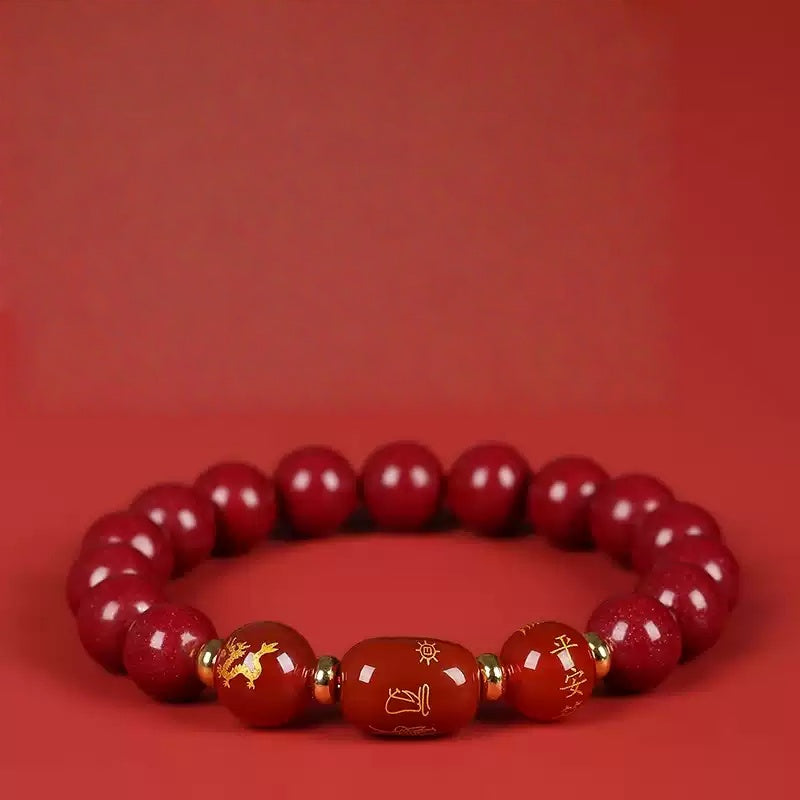 Eastculture Zodiac Exorcism Bracelet - Health & Longevity Blessing