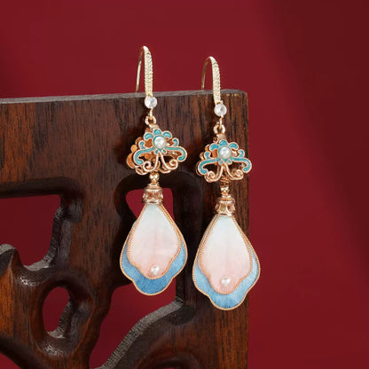 Eastculture Pink Feathers earrings