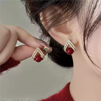 Eastculture Exquisite design teardrop shape Earrings - Monthly Fortune