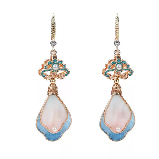 Eastculture Pink Feathers earrings