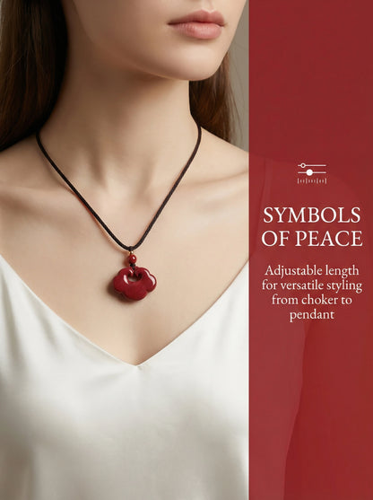 Eastculture Golden Lock Necklace -  Feng shui metaphysics