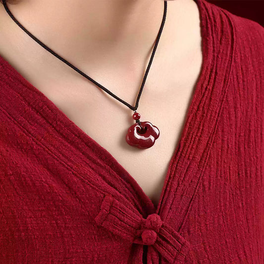 Eastculture Golden Lock Necklace -  Feng shui metaphysics