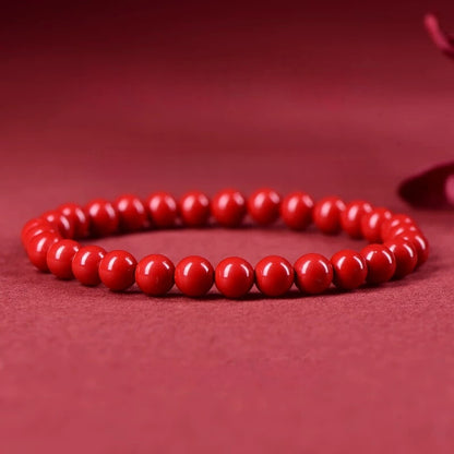 Eastculture Orange-red cinnabar Bracelet  - Get Love
