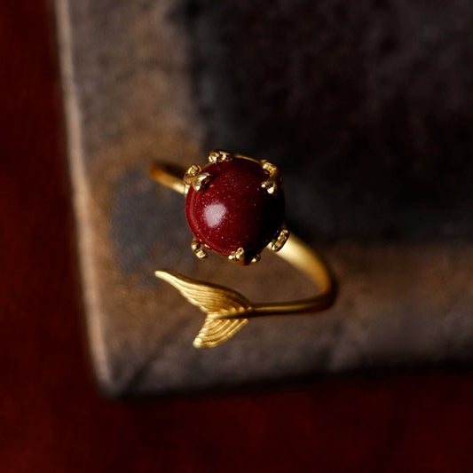 Eastculture Ocean Goldfish Tail Ring  -Get love