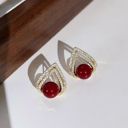 Eastculture Exquisite design teardrop shape Earrings - Monthly Fortune