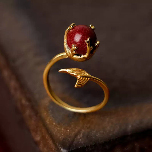 Eastculture Ocean Goldfish Tail Ring  -Get love