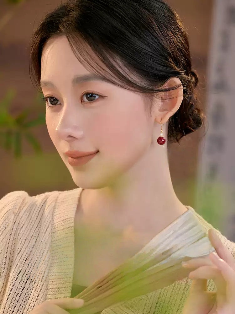 Eastculture Love Little White Jade Earrings -Feng Shui Metaphysics
