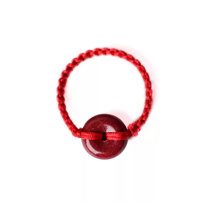 Eastculture Hand-woven rope ruby Ring  - Feng Shui Metaphysics