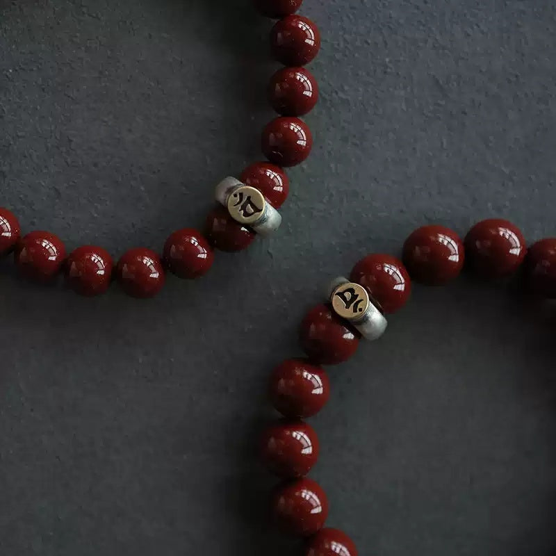 Eastculture Special cinnabar Bracelet - Health & Longevity Blessing