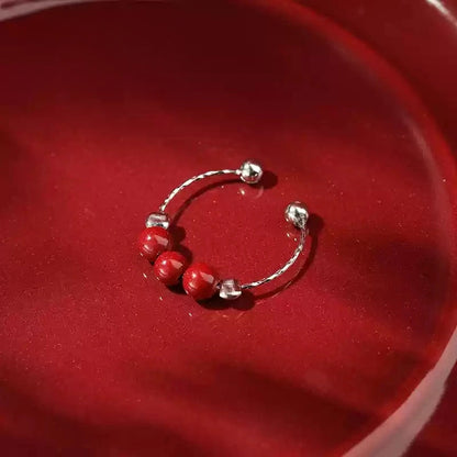 Eastculture Lucky Three Rubies Ring - Increase wealth