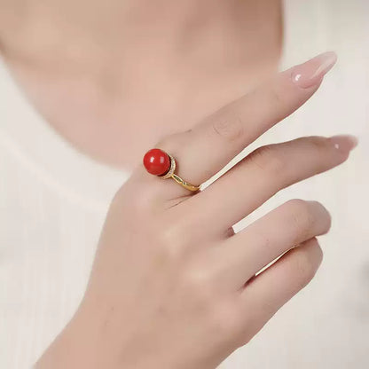 Eastculture Silver Ruby Ring  - Feng Shui Metaphysics