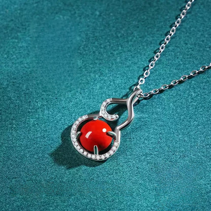 Eastculture Silver Gourd Necklace - Remove Bad Luck