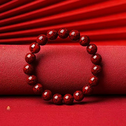 Eastculture Exploding Cinnabar Bracelet - Increase Luck