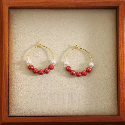 Eastculture Five beads in series Earrings - Wealth Magnet