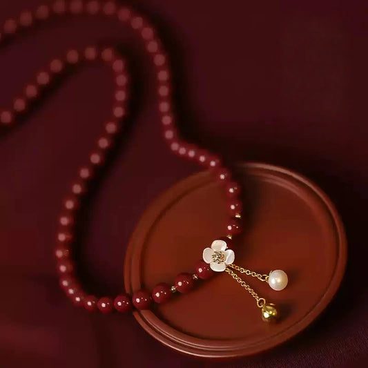 Eastculture Camellia hanging neck Necklace - Get love