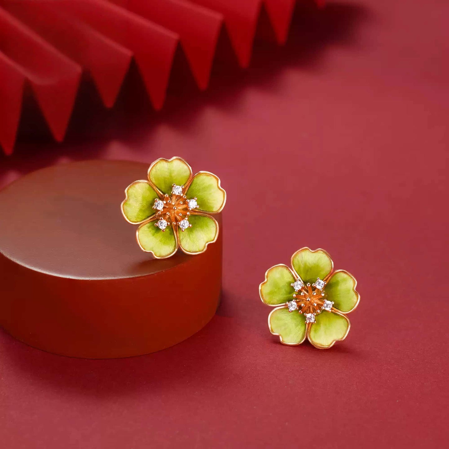 Eastculture  Yellow petals earrings