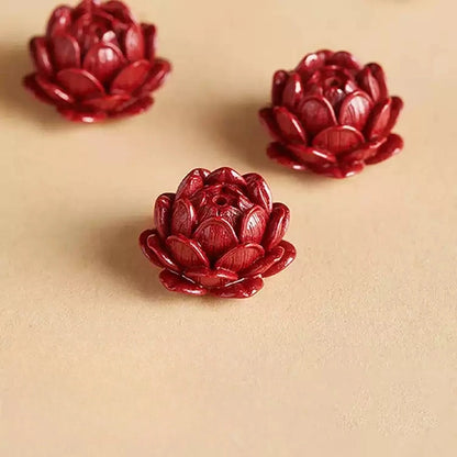 Eastculture White Jade Lotus Bracelet - Buddhist Mascot