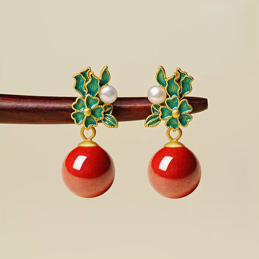 Eastculture China's top designer designs green leaves Earrings  - Love Attractor