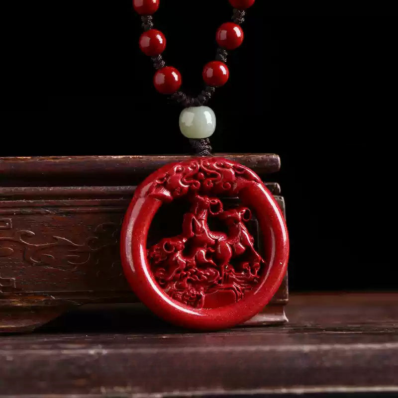 Eastculture  patron saints of the twelve zodiac animals Necklace - Treasured Longevity Blessing