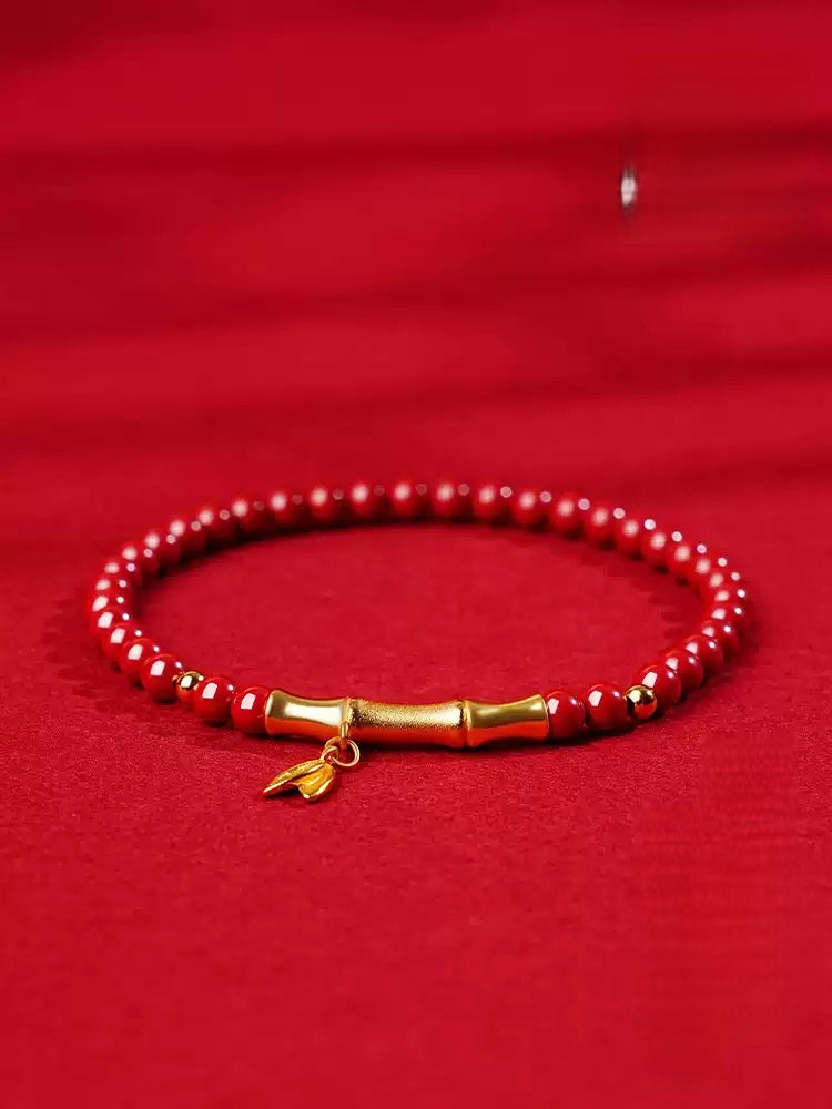 Eastculture Golden Bamboo Bracelet - Feng shui metaphysics