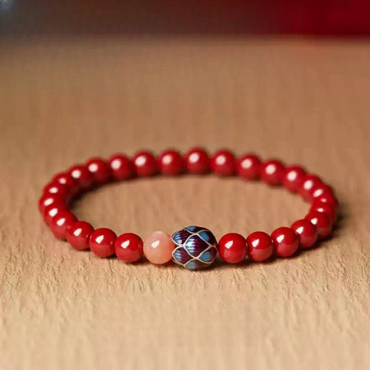 Eastculture Blue Lotus Bracelet - Health & Longevity Blessing