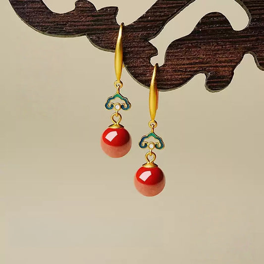 Eastculture Golden green clouds Earrings - Amplify Your Luck