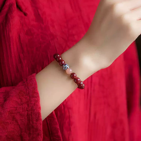 Eastculture Yellow Jade Lotus Bracelet  - Get Love