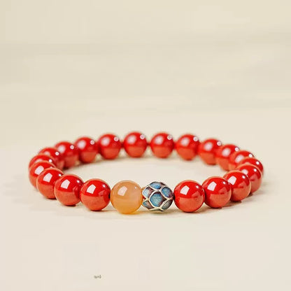 Eastculture Orange blue lotus Bracelet - Increase Luck