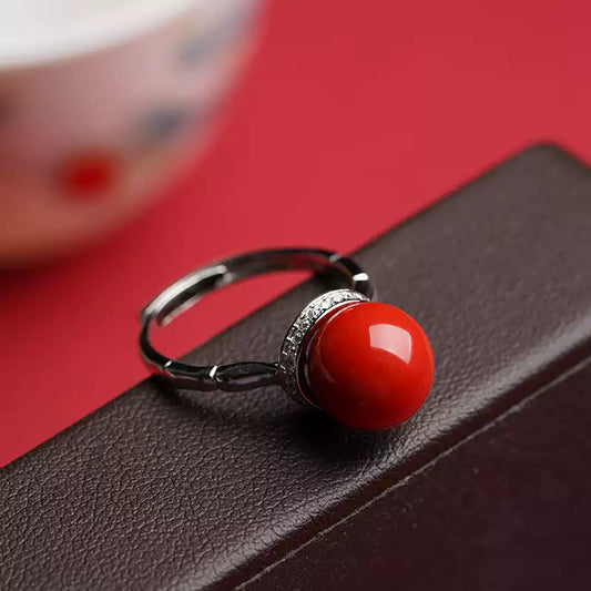 Eastculture Silver Ruby Ring  - Feng Shui Metaphysics
