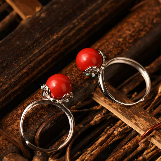 Eastculture Silver Ruby Ring - Feng Shui Metaphysics